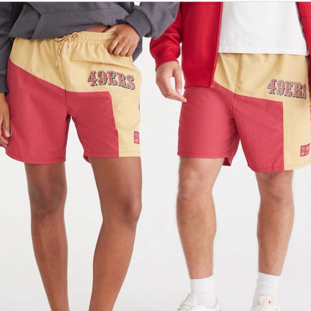 NFL Red and Tan Athletic Shorts
